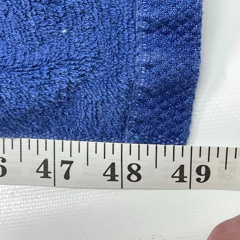 Vintage Fieldcrest Body Wrap Around Towel Cover Up Terry Cloth USA Made Blue